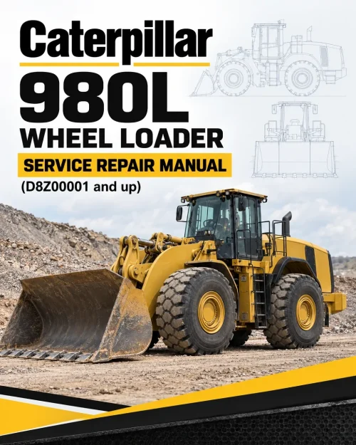 Caterpillar CAT 980L Wheel Loader Service Repair Manual (D8Z00001 and up)