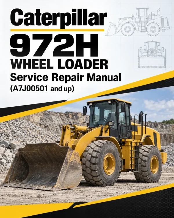 Caterpillar CAT 972H Wheel Loader Service Repair Manual (A7J00501 and up)
