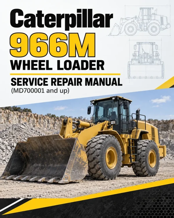 Caterpillar CAT 966M Wheel Loader Service Repair Manual (MD700001 and up)