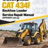 Caterpillar CAT 434F Backhoe Loader Service Repair Manual (MTR00001 and up)