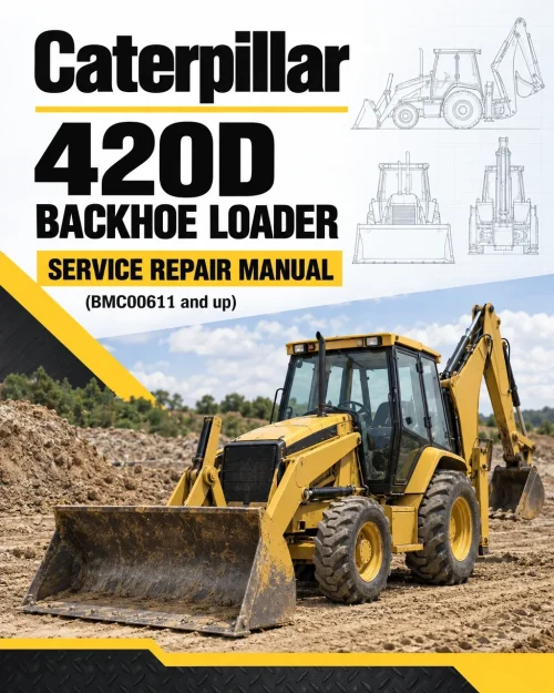 Caterpillar CAT 420D Backhoe Loader Service Repair Manual (BMC00611 and up)