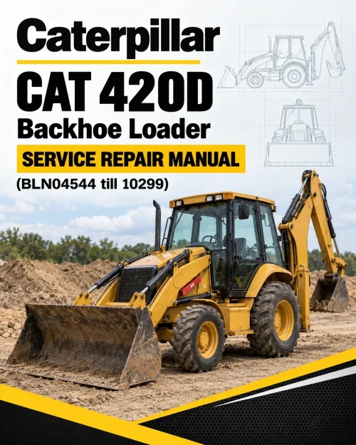 Caterpillar CAT 420D Backhoe Loader Service Repair Manual (BLN04544 till 10299)