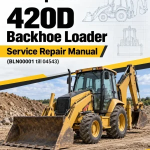 Caterpillar CAT 420D Backhoe Loader Service Repair Manual (BLN00001 till 04543)
