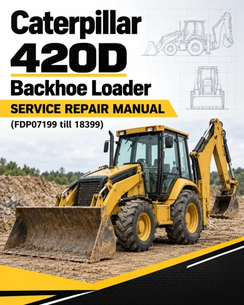Caterpillar CAT 420D Backhoe Loader Service Repair Manual (FDP07199 till 18399)