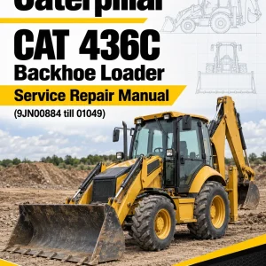Caterpillar CAT 436C Backhoe Loader Service Repair Manual (9JN00884 till 01049)