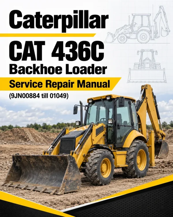 Caterpillar CAT 436C Backhoe Loader Service Repair Manual (9JN00884 till 01049)