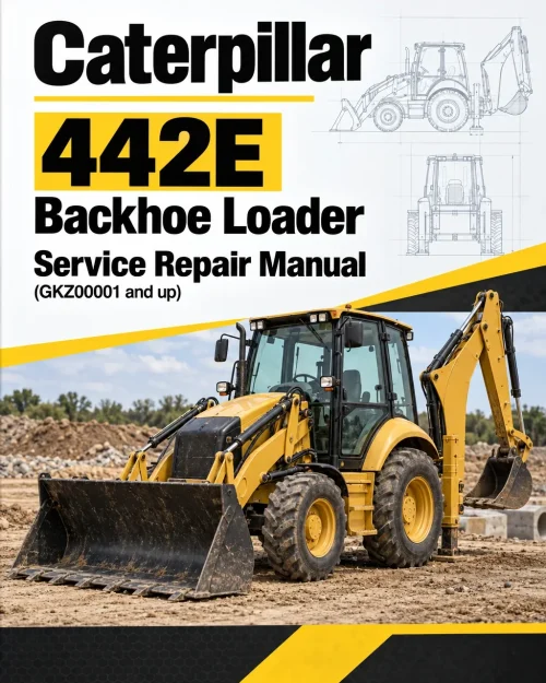 Caterpillar CAT 442E Backhoe Loader Service Repair Manual (GKZ00001 and up)