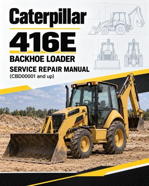 Caterpillar CAT 416E Backhoe Loader Service Repair Manual (CBD00001 and up)