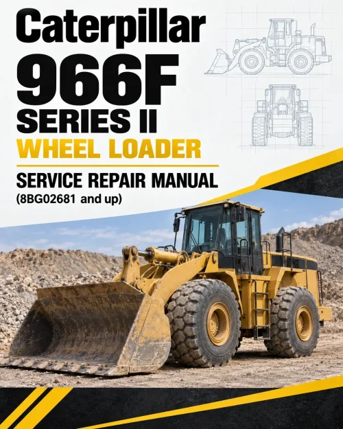 Caterpillar CAT 966F SERIES II Wheel Loader Service Repair Manual (8BG02681 and up)