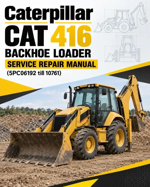 Caterpillar CAT 416 Backhoe Loader Service Repair Manual (5PC06192 till 10761) Caterpillar CAT 416 Backhoe Loader Service Repair Manual (5PC06192 till 10761)