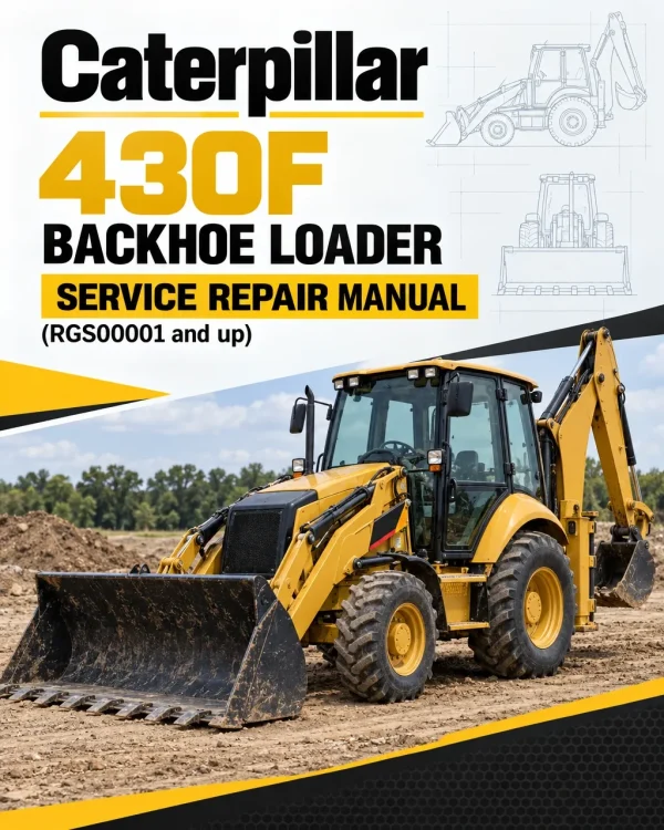Caterpillar CAT 430F Backhoe Loader Service Repair Manual (RGS00001 and up)