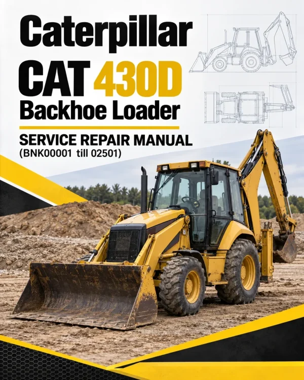 Caterpillar CAT 430D Backhoe Loader Service Repair Manual (BNK00001 till 02501)