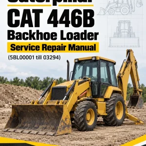 Caterpillar CAT 446B Backhoe Loader Service Repair Manual (5BL00001 till 03294)