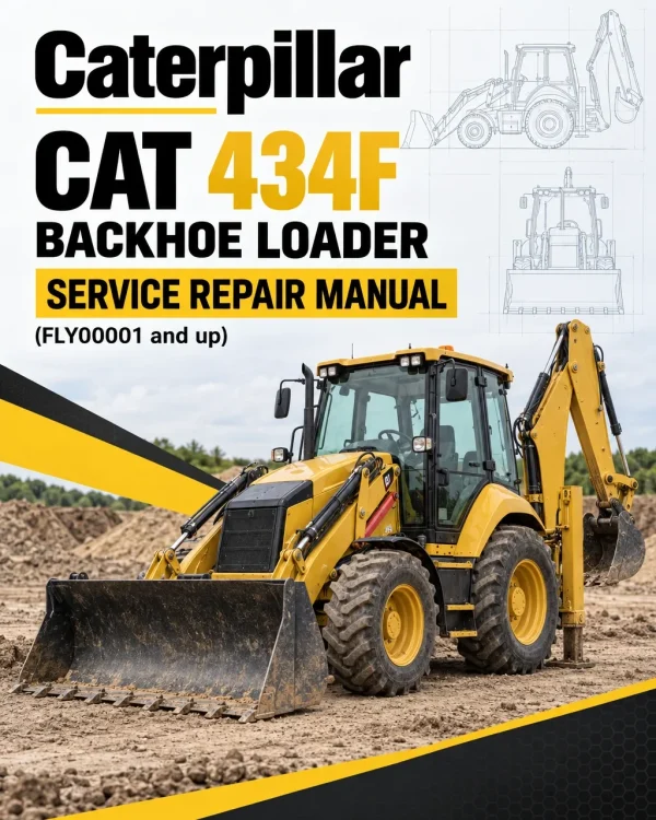 Caterpillar CAT 434F Backhoe Loader Service Repair Manual (FLY00001 and up)