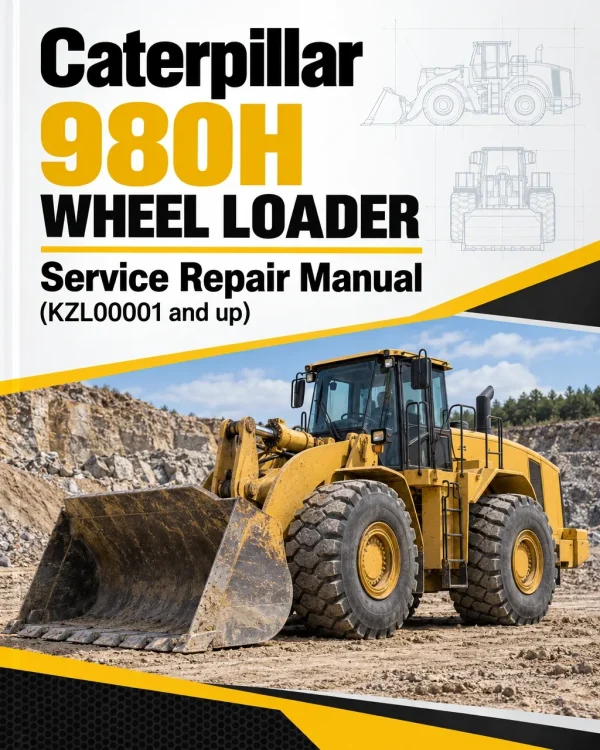 Caterpillar CAT 980H Wheel Loader Service Repair Manual (KZL00001 and up)