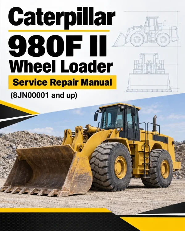 Caterpillar CAT 980F II Wheel Loader Service Repair Manual (8JN00001 and up)