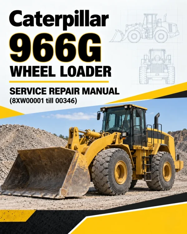Caterpillar CAT 966G Wheel Loader Service Repair Manual (8XW00001 till 00346) Caterpillar CAT 966G Wheel Loader Service Repair Manual (8XW00001 till 00346)