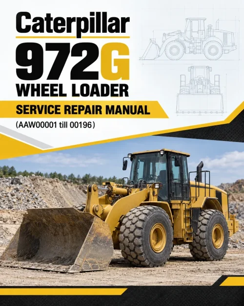 Caterpillar CAT 972G Wheel Loader Service Repair Manual (AAW00001 till 00196)