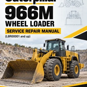 Caterpillar CAT 966M Wheel Loader Service Repair Manual (L8R00001 and up)