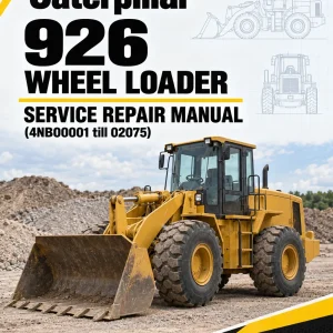 Caterpillar CAT 926 Wheel Loader Service Repair Manual (4NB00001 till 02075)