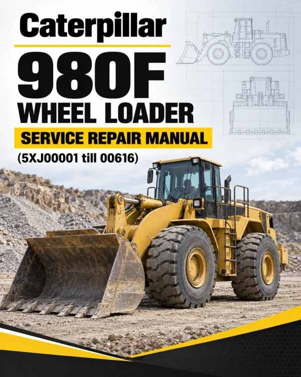 Caterpillar CAT 980F Wheel Loader Service Repair Manual (5XJ00001 till 00616)