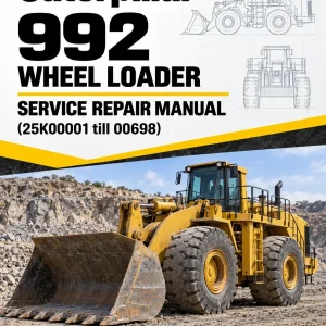 Caterpillar CAT 992 Wheel Loader Service Repair Manual (25K00001 till 00698)