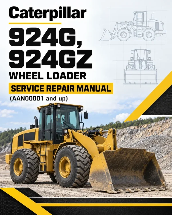 Caterpillar CAT 924G, 924GZ Wheel Loader Service Repair Manual (AAN00001 and up)