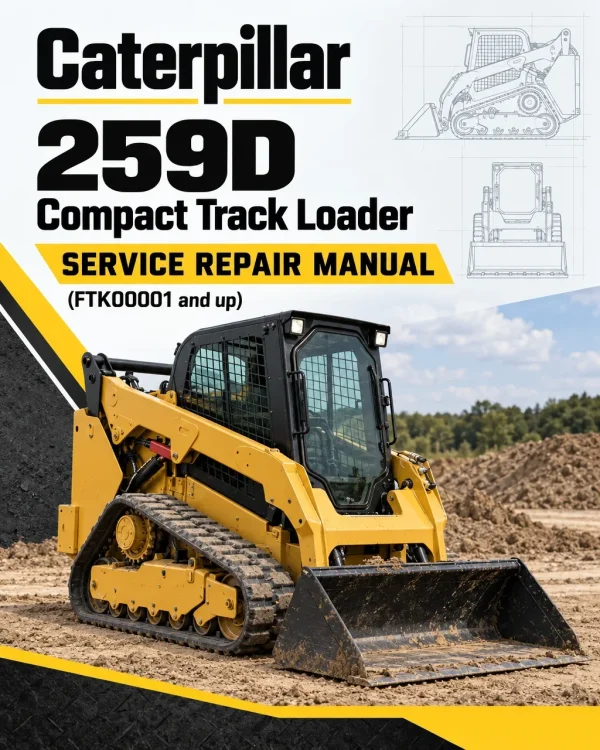 Caterpillar CAT 259D Compact Track Loader Service Repair Manual (FTK00001 and up)