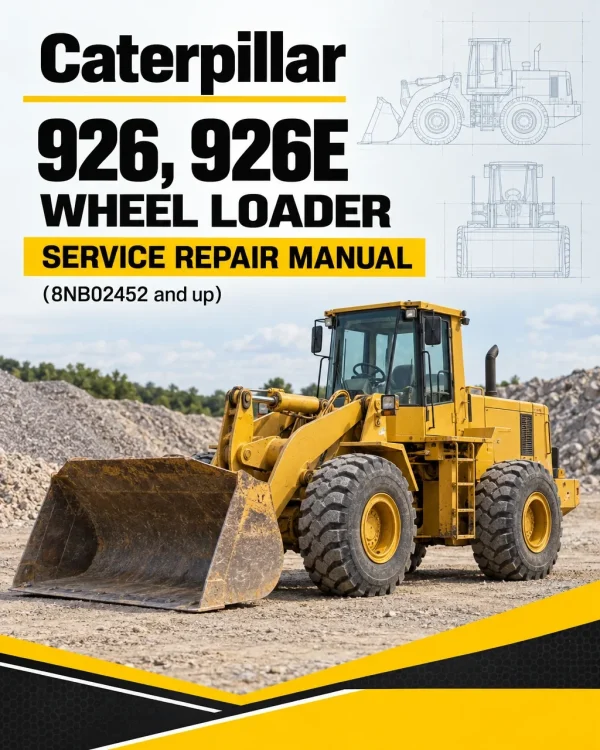 Caterpillar CAT 926, 926E Wheel Loader Service Repair Manual (8NB02452 and up)