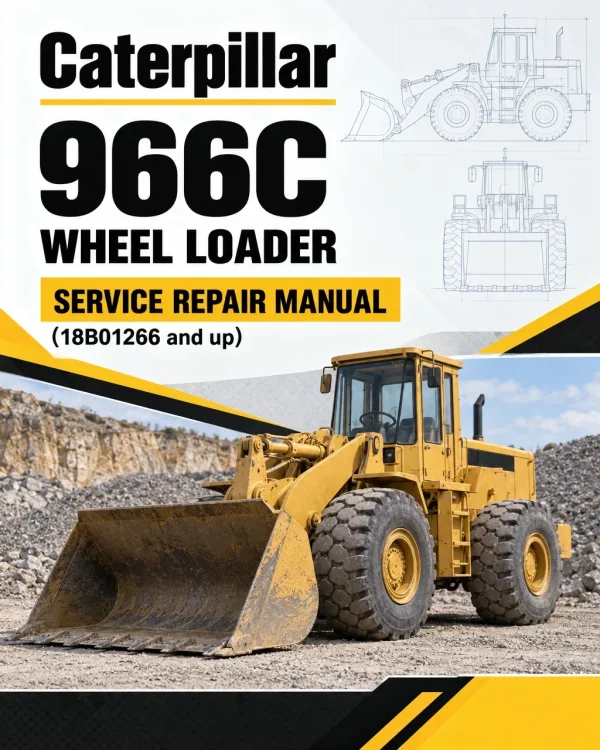 Caterpillar CAT 966C Wheel Loader Service Repair Manual (18B01266 and up)