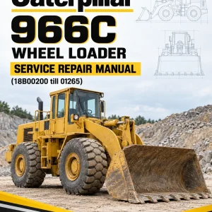 Caterpillar CAT 966C Wheel Loader Service Repair Manual (18B00200 till 01265)
