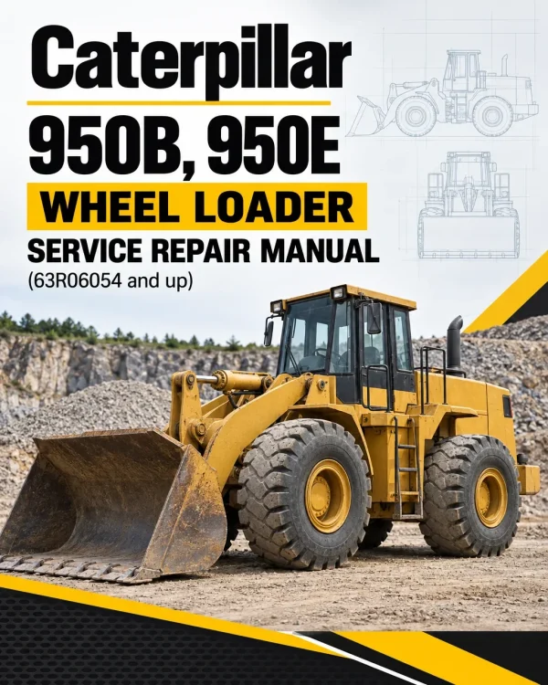 Caterpillar CAT 950B, 950E Wheel Loader Service Repair Manual (63R06054 and up)