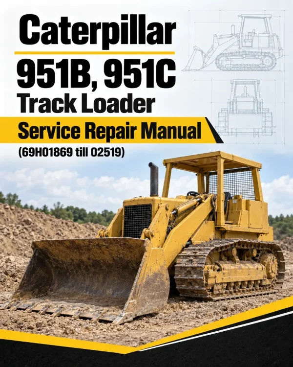 Caterpillar CAT 951B, 951C Track Loader Service Repair Manual (69H01869 till 02519)