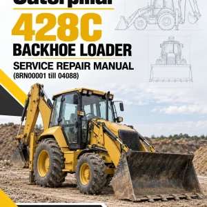Caterpillar CAT 428C Backhoe Loader Service Repair Manual (8RN00001 till 04088)
