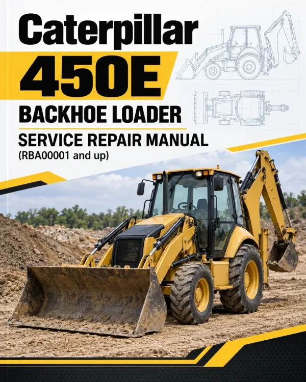 Caterpillar CAT 450E Backhoe Loader Service Repair Manual (RBA00001 and up)