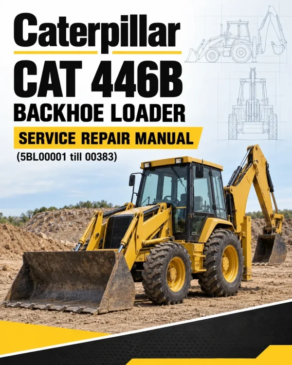 Caterpillar CAT 446B Backhoe Loader Service Repair Manual (5BL00001 till 00383)