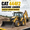 Caterpillar CAT 444F2 Backhoe Loader Service Repair Manual (LYL00001 and up)