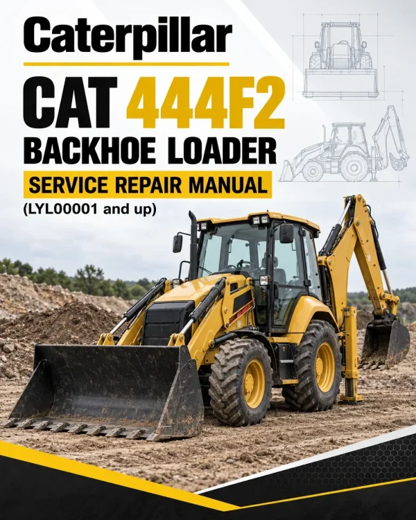 Caterpillar CAT 444F2 Backhoe Loader Service Repair Manual (LYL00001 and up)
