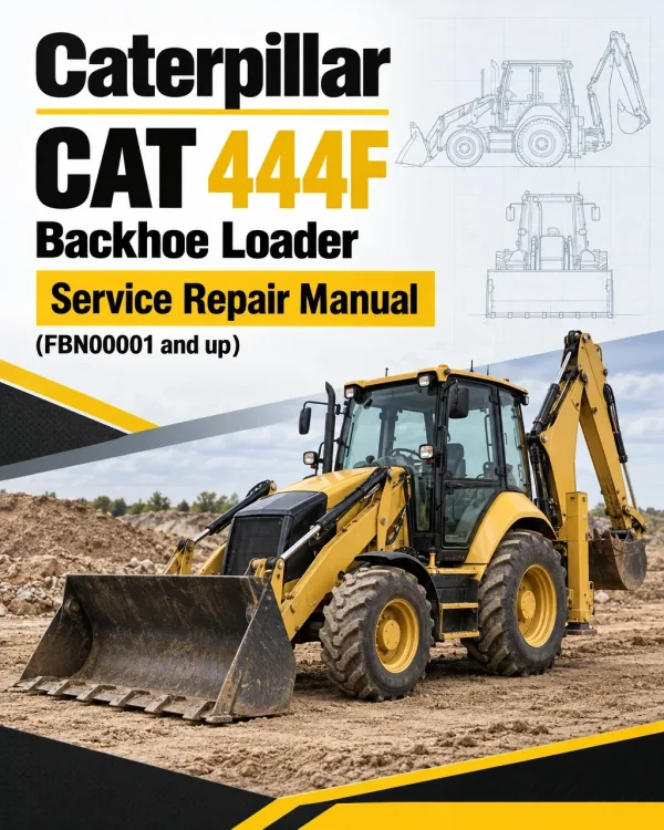 Caterpillar CAT 444F Backhoe Loader Service Repair Manual (FBN00001 and up) Caterpillar CAT 444F Backhoe Loader Service Repair Manual (FBN00001 and up)