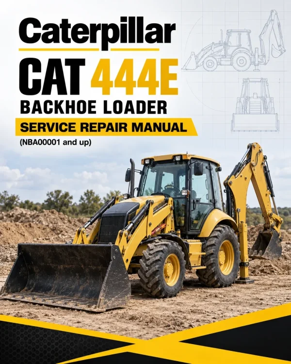 Caterpillar CAT 444E Backhoe Loader Service Repair Manual (NBA00001 and up)