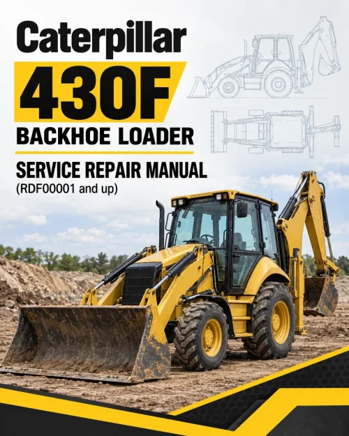 Caterpillar CAT 430F Backhoe Loader Service Repair Manual (RDF00001 and up)