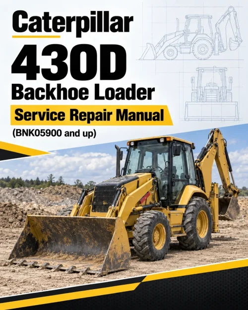 Caterpillar CAT 430D Backhoe Loader Service Repair Manual (BNK05900 and up)