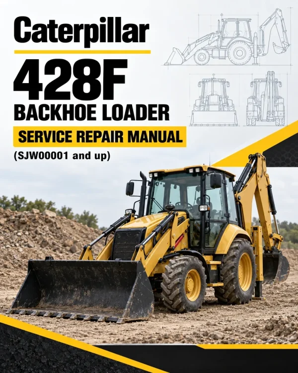 Caterpillar CAT 428F Backhoe Loader Service Repair Manual (SJW00001 and up)