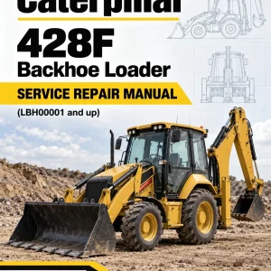 Caterpillar CAT 428F Backhoe Loader Service Repair Manual (LBH00001 and up)