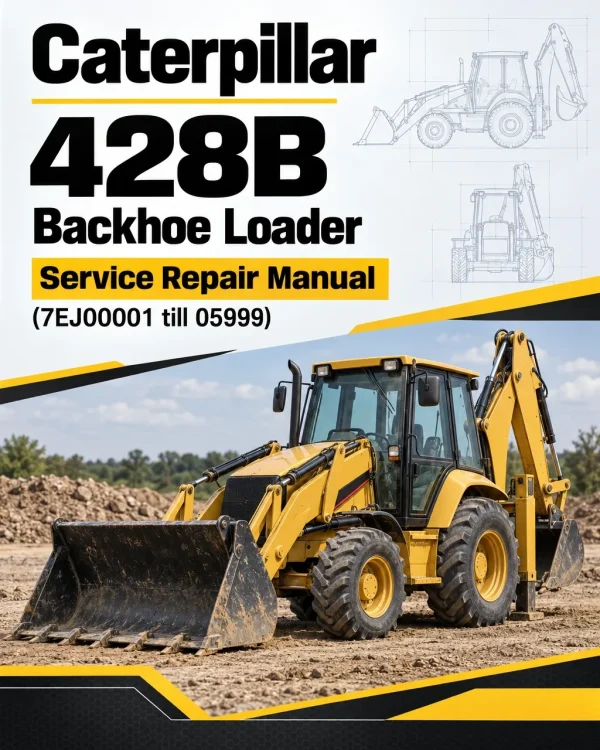 Caterpillar CAT 428B Backhoe Loader Service Repair Manual (7EJ00001 till 05999)