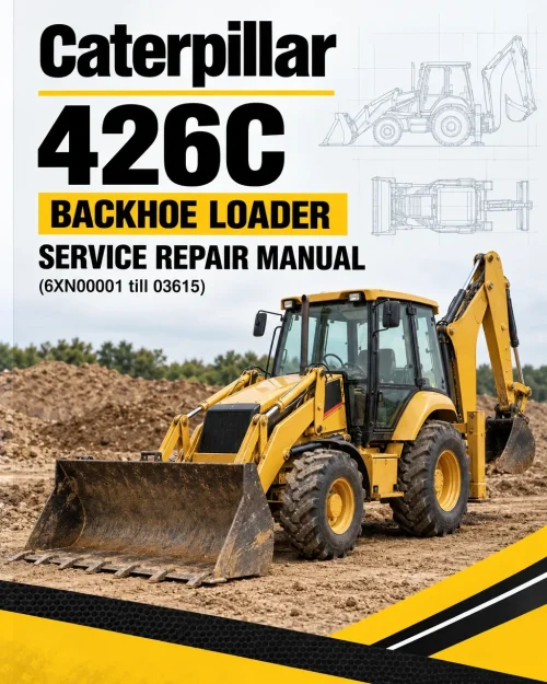 Caterpillar CAT 426C Backhoe Loader Service Repair Manual (6XN00001 till 03615)