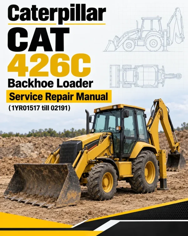 Caterpillar CAT 426C Backhoe Loader Service Repair Manual (1YR01517 till 02191)