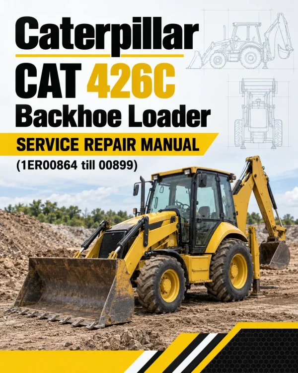 Caterpillar CAT 426C Backhoe Loader Service Repair Manual (1ER00864 till 00899)