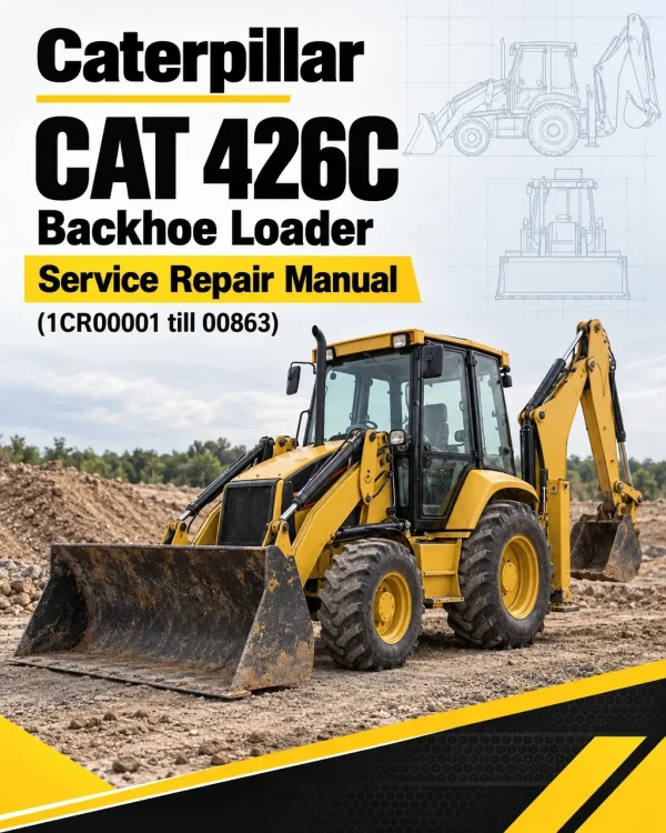 Caterpillar CAT 426C Backhoe Loader Service Repair Manual (1CR00001 till 00863)