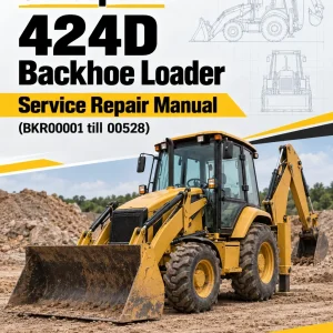 Caterpillar CAT 424D Backhoe Loader Service Repair Manual (BKR00001 till 00528)